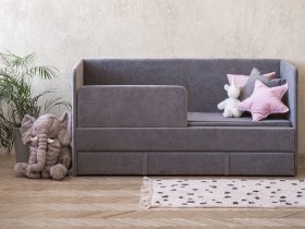 Диван-кровать Happy (темно-серый) в Нижнем Куранахе - nizhnij-kuranah.mebel-nsk.ru | фото