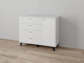 Комод «Катрин-13» (белый/белый снег) в Нижнем Куранахе - nizhnij-kuranah.mebel-nsk.ru | фото