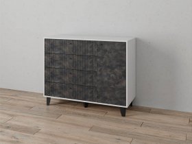 Комод «Катрин-13» (белый/мальта грей) в Нижнем Куранахе - nizhnij-kuranah.mebel-nsk.ru | фото