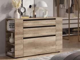 Комод КМ-06 Энигма (венге/дуб каньон) в Нижнем Куранахе - nizhnij-kuranah.mebel-nsk.ru | фото