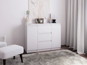 Комод Км011 (белый) в Нижнем Куранахе - nizhnij-kuranah.mebel-nsk.ru | фото