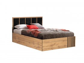 Кровать двуспальная с подъем. мех. 1,6 м Либерти 51.20 в Нижнем Куранахе - nizhnij-kuranah.mebel-nsk.ru | фото