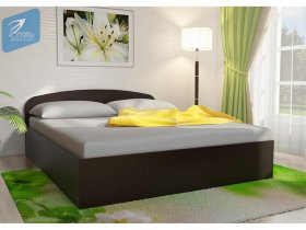 Кровать двуспальная 1,6м с подъем. мех. (венге) в Нижнем Куранахе - nizhnij-kuranah.mebel-nsk.ru | фото