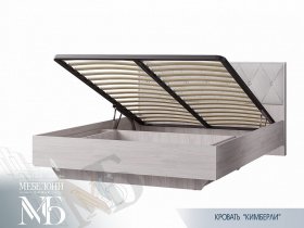 Кровать двуспальная с подъем. мех. 1,6 м  Кимберли КР-13 в Нижнем Куранахе - nizhnij-kuranah.mebel-nsk.ru | фото