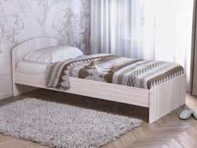 Кровать односпальная 80 с низкой спинкой (ясень шимо светлый) в Нижнем Куранахе - nizhnij-kuranah.mebel-nsk.ru | фото