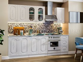 Кухонный гарнитур Лиза-2 (белый) в Нижнем Куранахе - nizhnij-kuranah.mebel-nsk.ru | фото