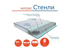 Матрас Стенли в Нижнем Куранахе - nizhnij-kuranah.mebel-nsk.ru | фото