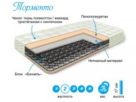 Матрас Торменто в Нижнем Куранахе - nizhnij-kuranah.mebel-nsk.ru | фото