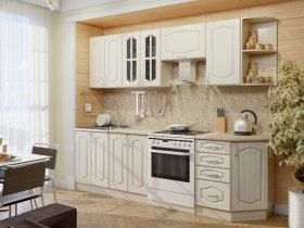 Модульная кухня Классика-1 (дуб молочный) в Нижнем Куранахе - nizhnij-kuranah.mebel-nsk.ru | фото