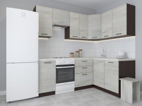 Модульная угловая кухня 1,4м*2,1м Лада (пикард) в Нижнем Куранахе - nizhnij-kuranah.mebel-nsk.ru | фото