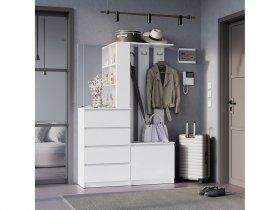 Прихожая Симпл ПР-04 (белый) в Нижнем Куранахе - nizhnij-kuranah.mebel-nsk.ru | фото