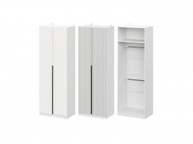 Шкаф ШК-75 Эккервуд (белый) в Нижнем Куранахе - nizhnij-kuranah.mebel-nsk.ru | фото
