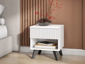 Тумба прикроватная Эккервуд (белый) в Нижнем Куранахе - nizhnij-kuranah.mebel-nsk.ru | фото